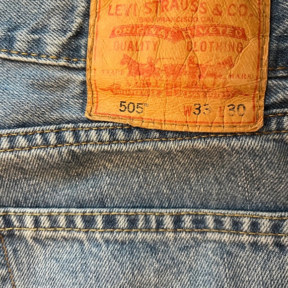 Men’s Levi 505 Straight Fit Jeans 33 30 New/Tags unattached - Picture 5 of 8